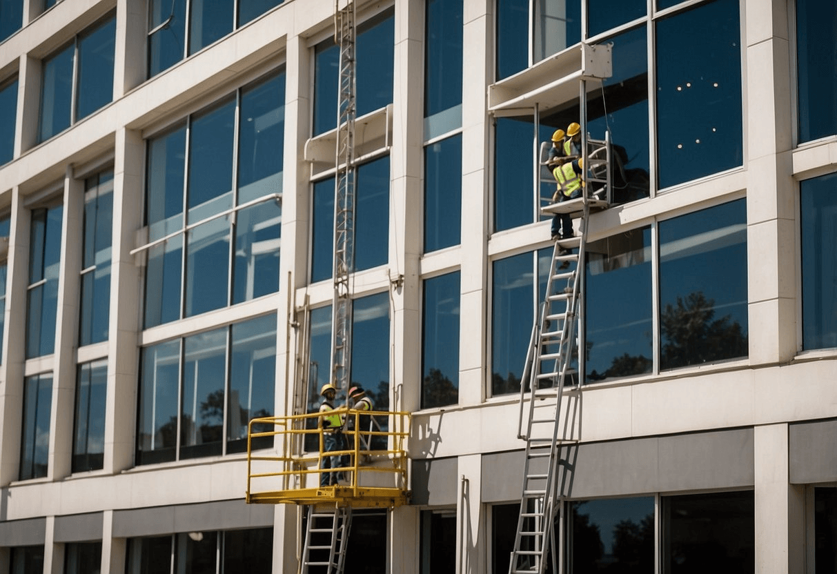 Commercial window installation in Raleigh NC