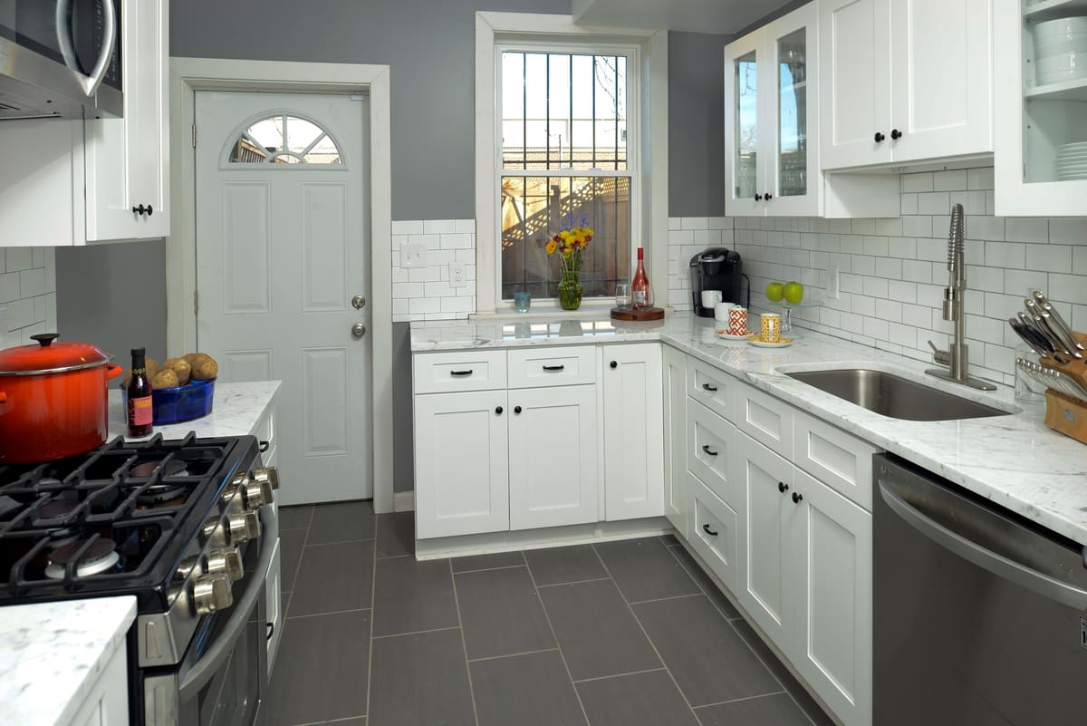 Classic White Kitchen Remodel — Karma Construction Group