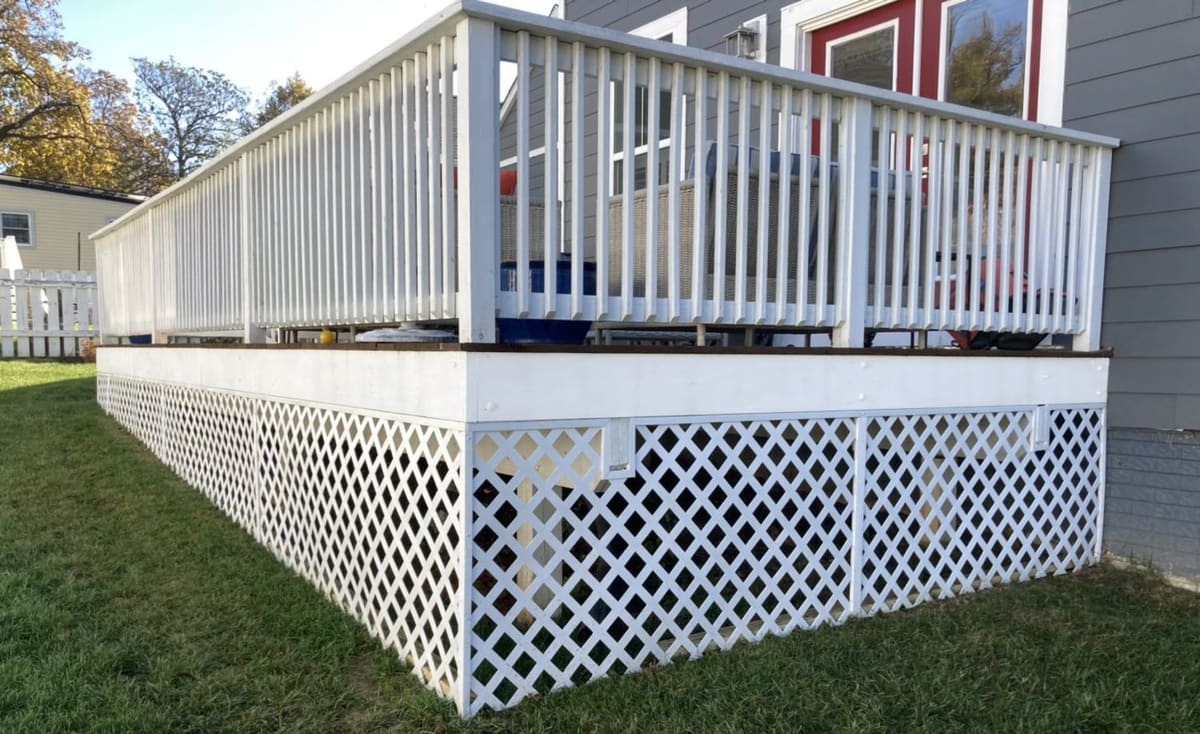 Deck & Herringbone Paver Patio — Karma Construction Group