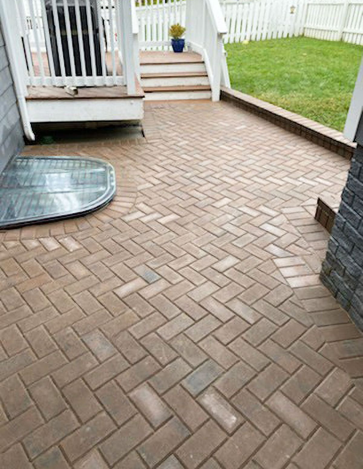 Deck & Herringbone Paver Patio — Karma Construction Group
