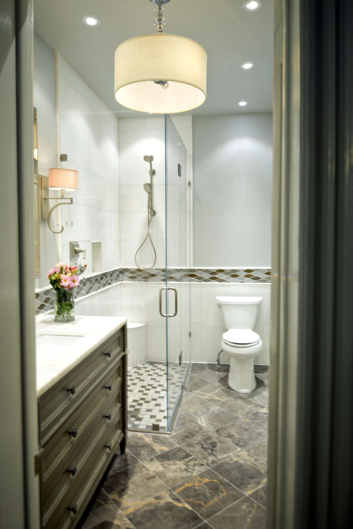 Elegant Bathroom Remodel — Karma Construction Group