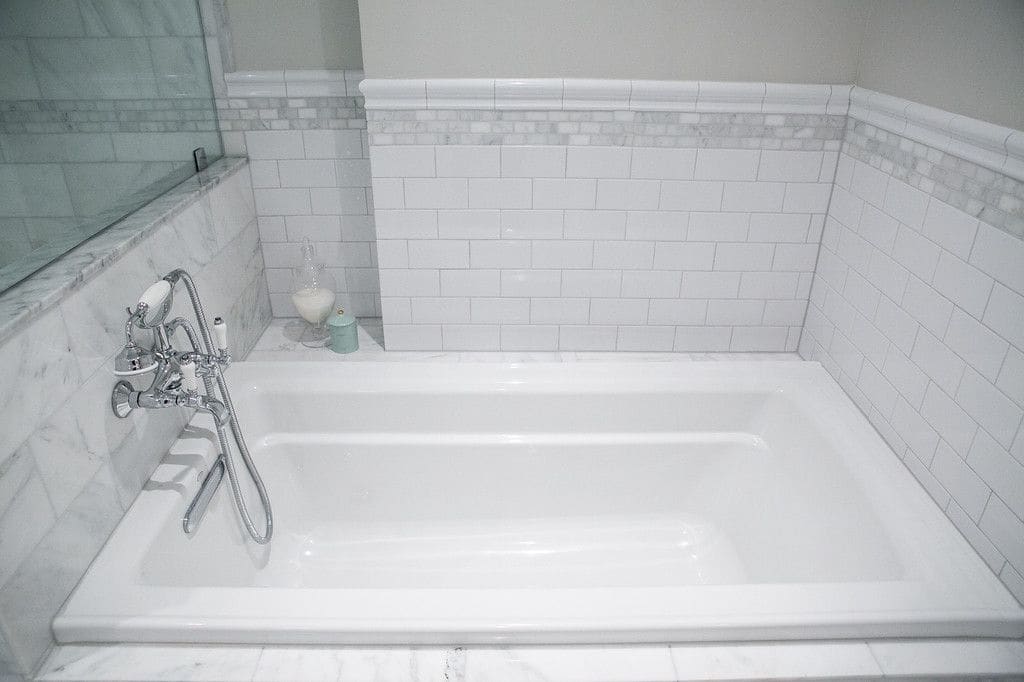 Marble Master Bathroom — Karma Construction Group