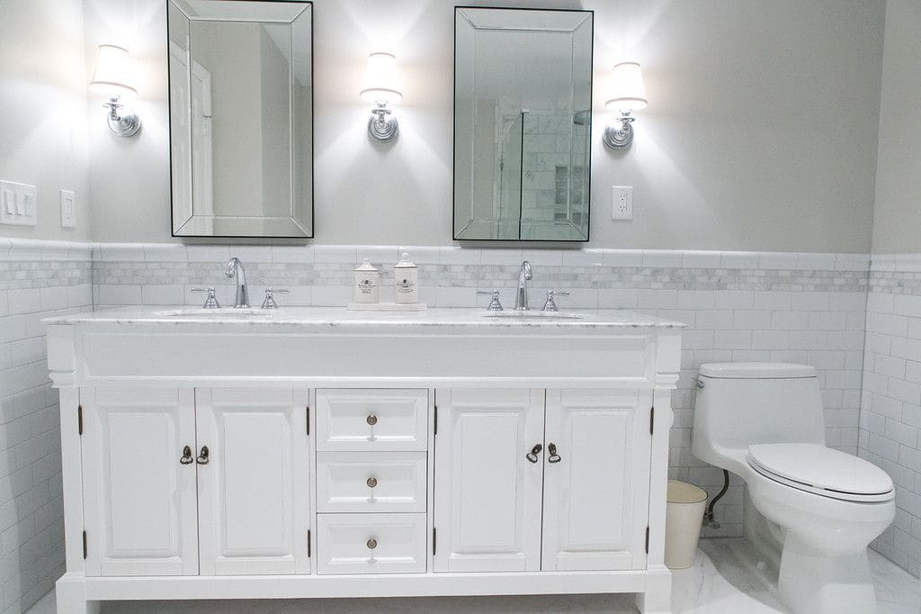 Marble Master Bathroom — Karma Construction Group