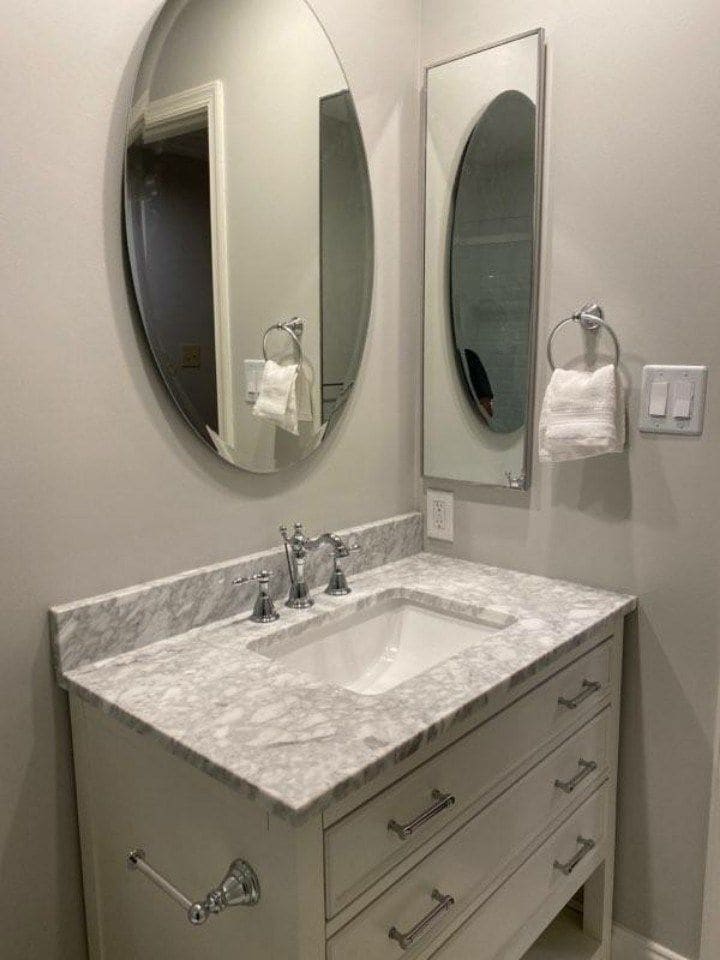 Marble Vanity Bathroom Remodel — Karma Construction Group