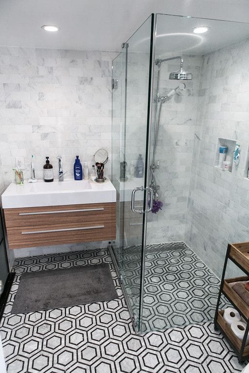 Contemporary Bathroom Remodel — Karma Construction Group
