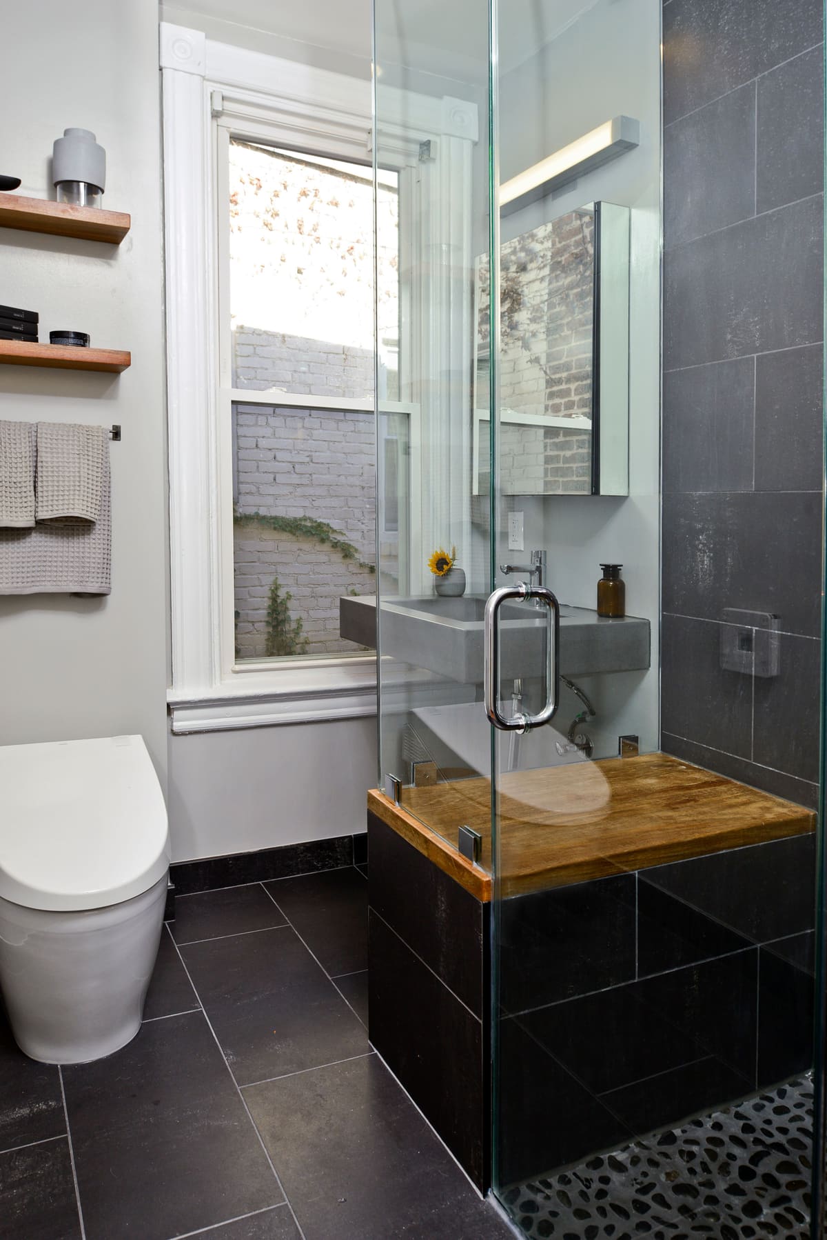Rain-Shower Spa Bathroom — Karma Construction Group