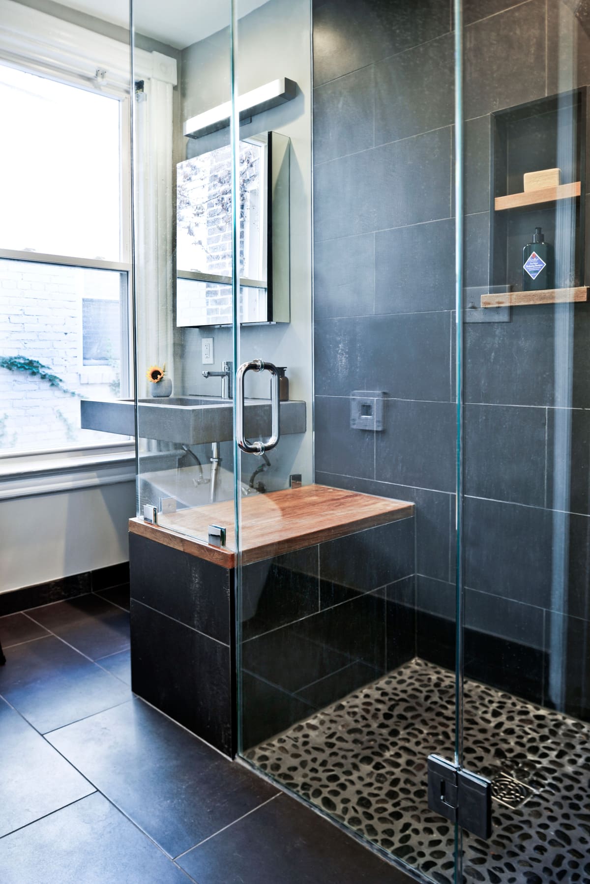Rain-Shower Spa Bathroom — Karma Construction Group